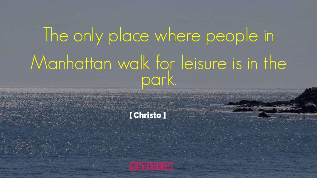 Manhattan quotes by Christo