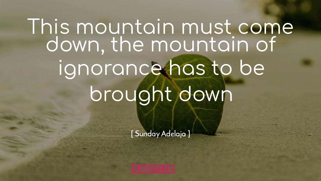 Manhead Mountain quotes by Sunday Adelaja