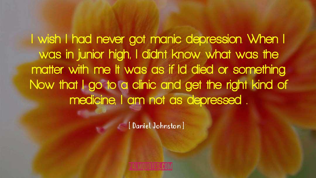 Manic Depression quotes by Daniel Johnston