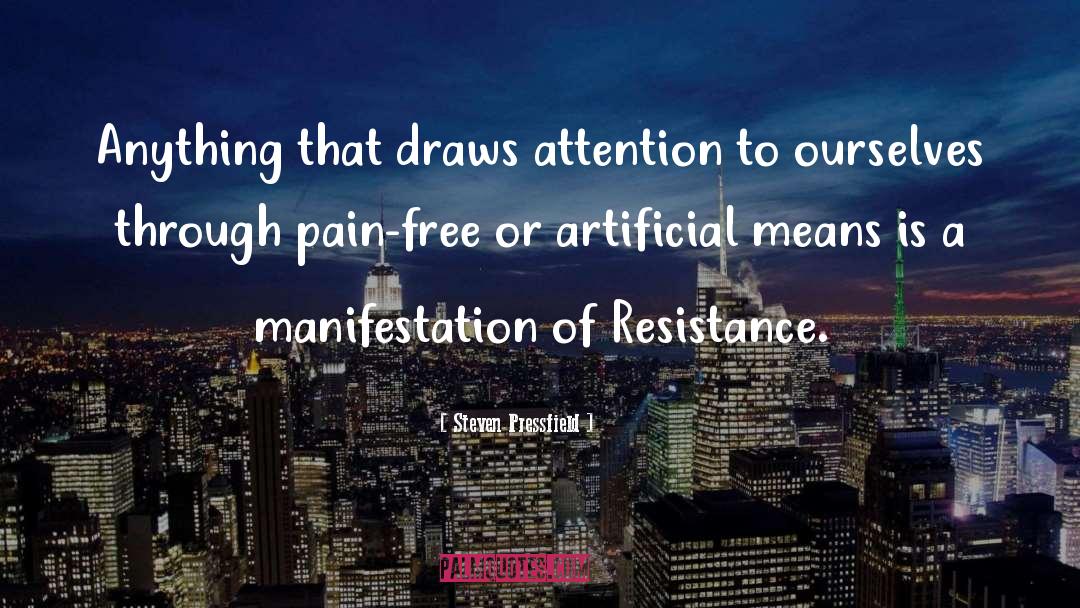 Manifestation quotes by Steven Pressfield