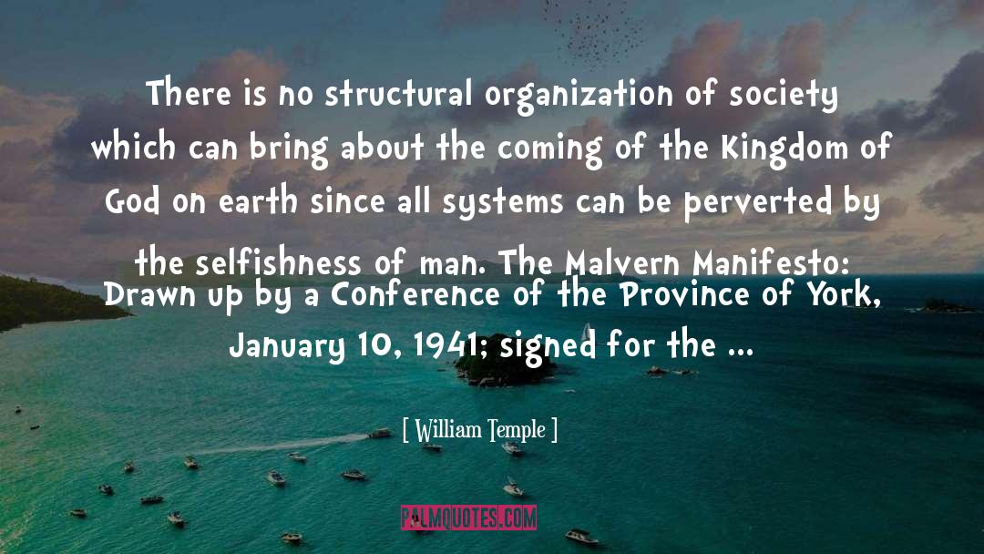 Manifesto quotes by William Temple