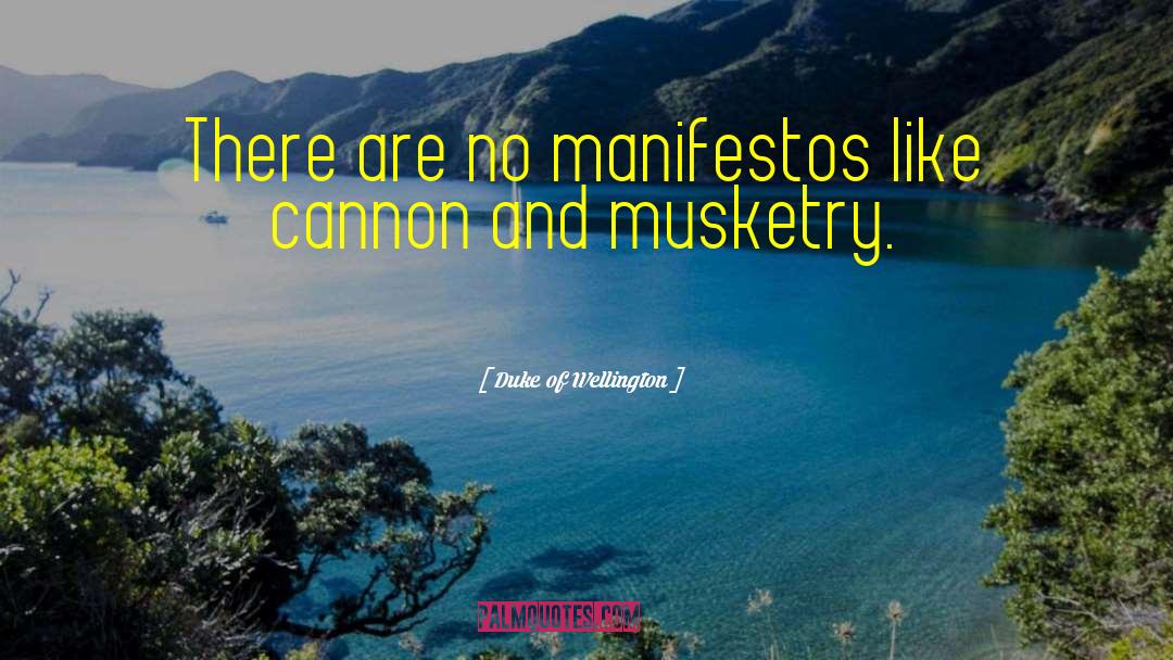 Manifestos quotes by Duke Of Wellington