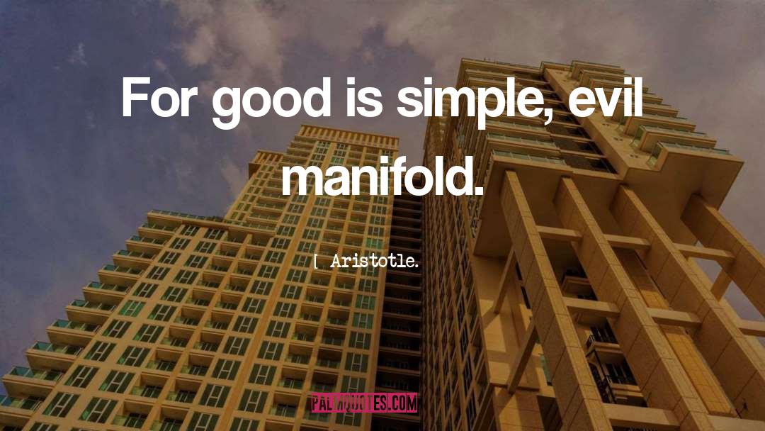 Manifold quotes by Aristotle.