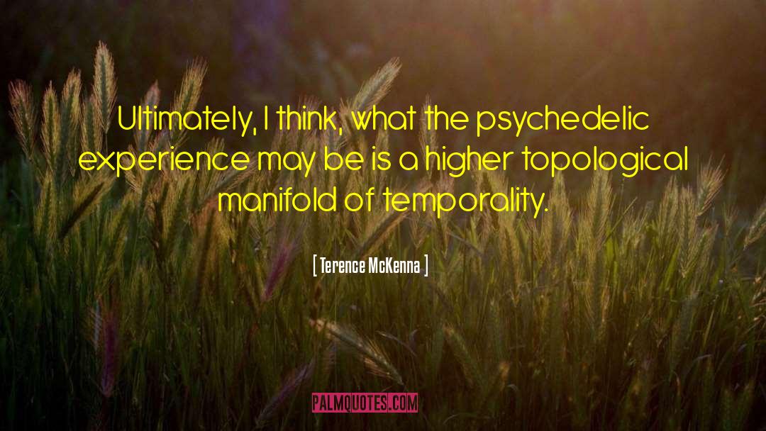 Manifold quotes by Terence McKenna