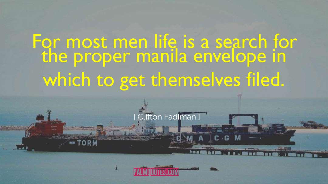 Manila quotes by Clifton Fadiman