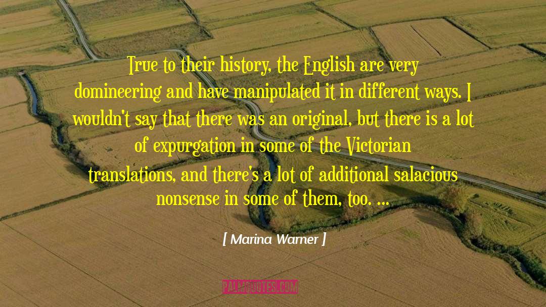 Manipulated quotes by Marina Warner