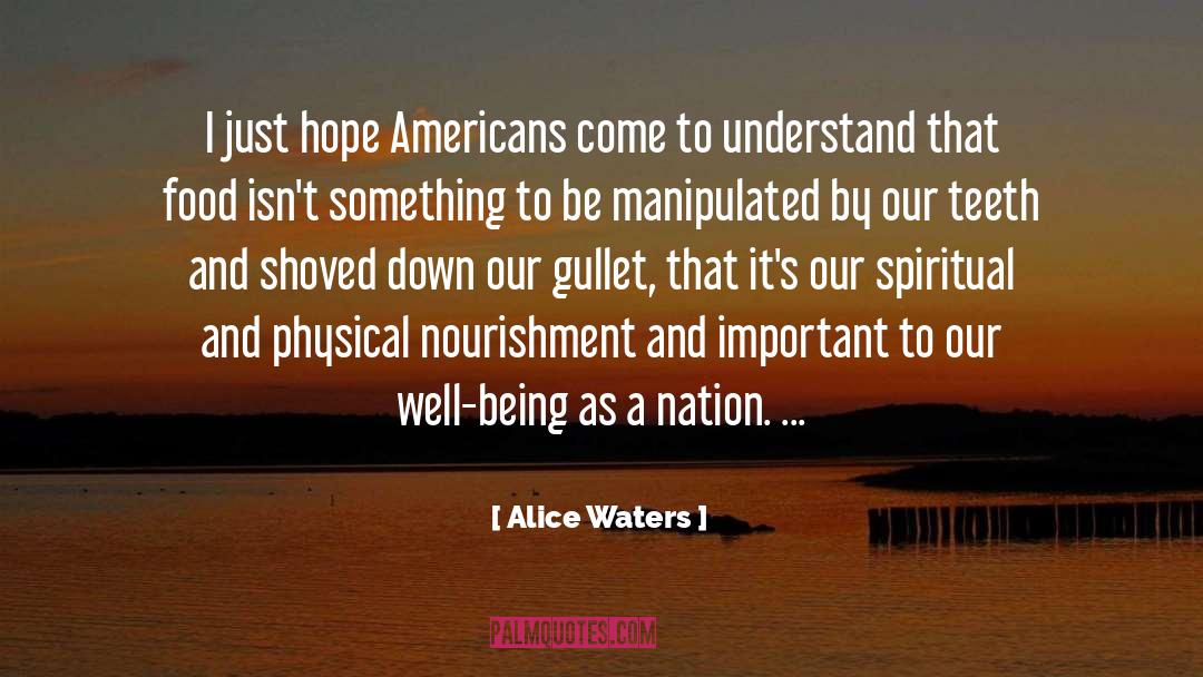 Manipulated quotes by Alice Waters