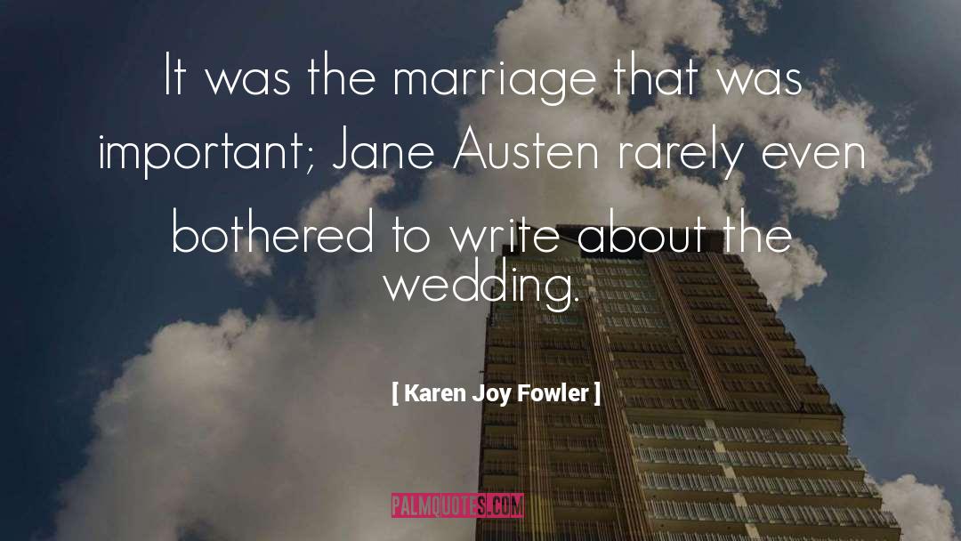 Manjith Wedding quotes by Karen Joy Fowler