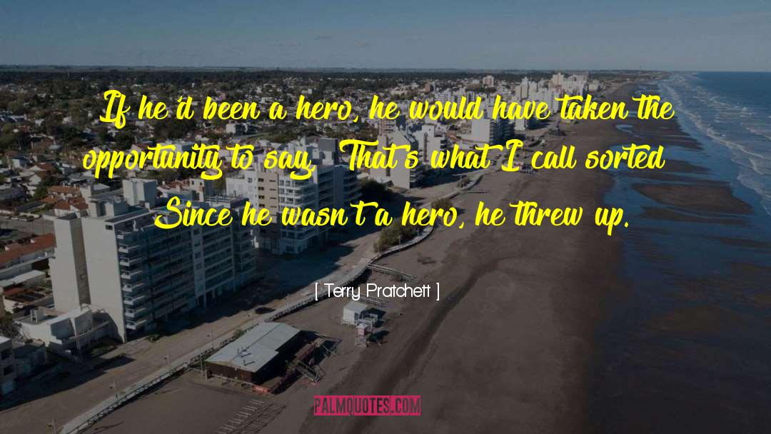 Manly Hero quotes by Terry Pratchett