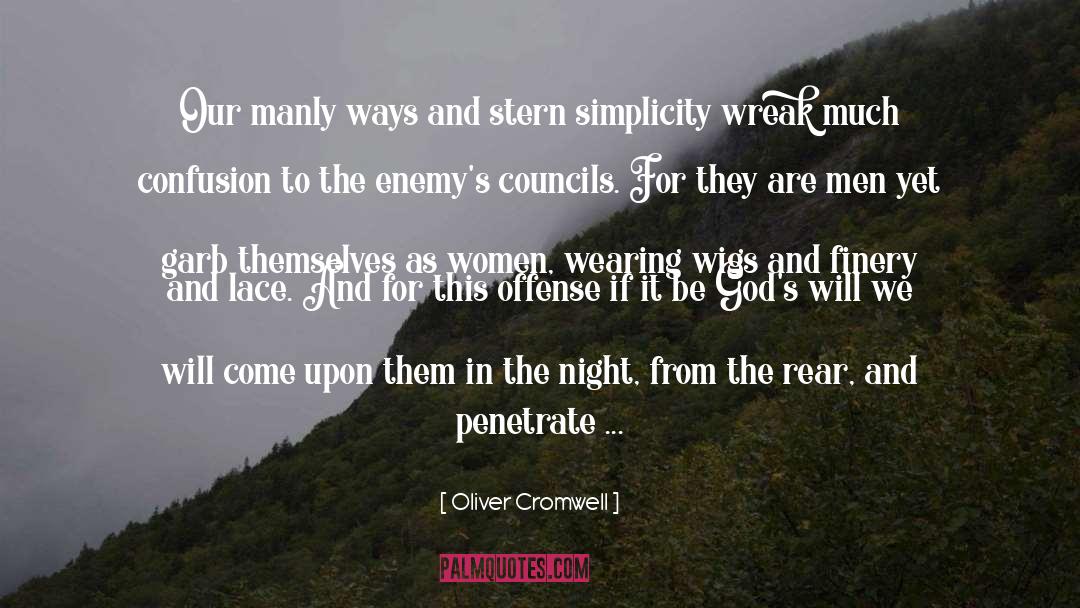 Manly quotes by Oliver Cromwell