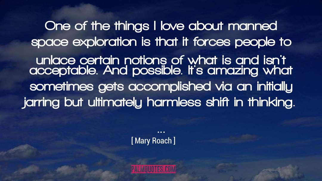 Manned quotes by Mary Roach