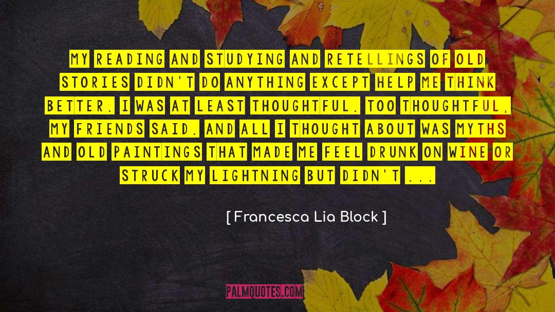 Manneh Wine quotes by Francesca Lia Block