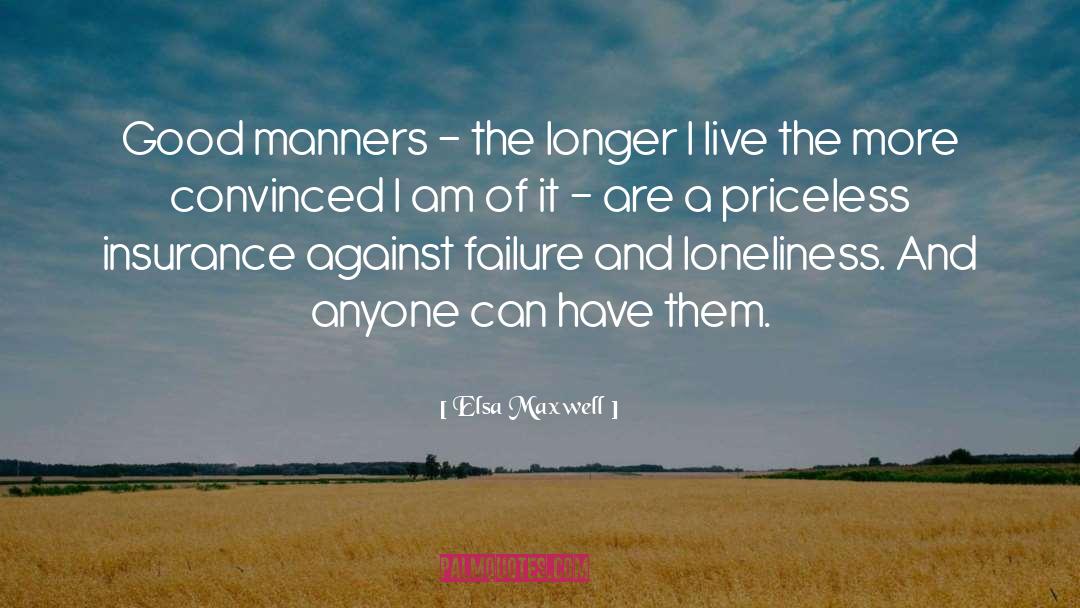 Manners quotes by Elsa Maxwell