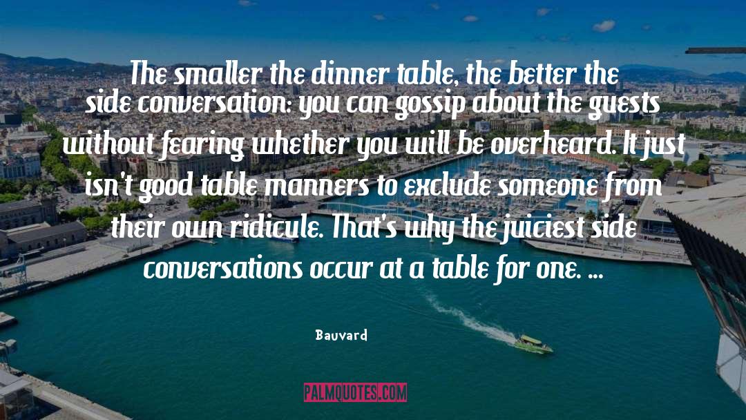 Manners quotes by Bauvard