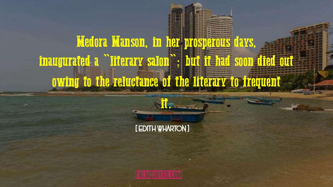 Manson quotes by Edith Wharton