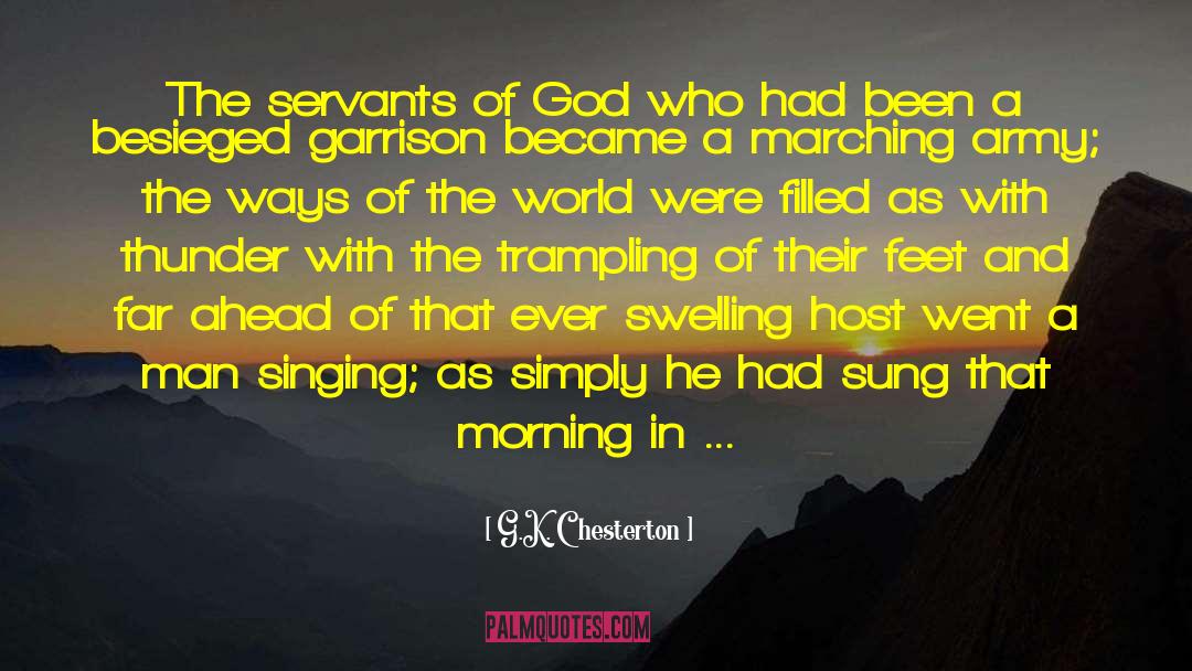 Mantenuto Army quotes by G.K. Chesterton