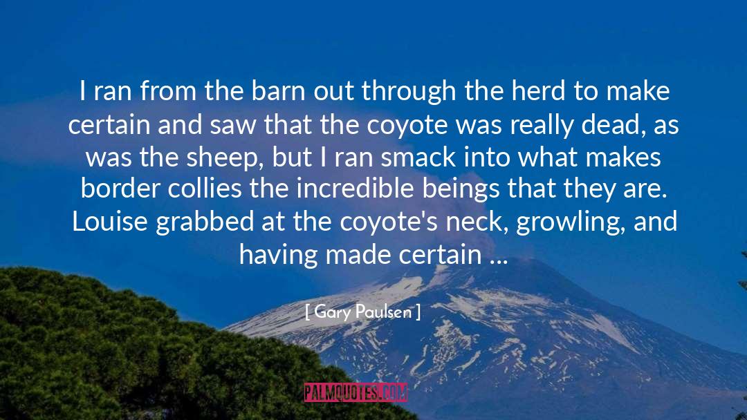 Manterola Sheep quotes by Gary Paulsen