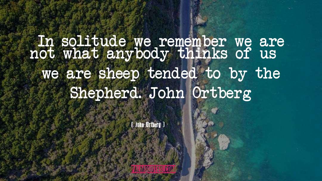 Manterola Sheep quotes by John Ortberg