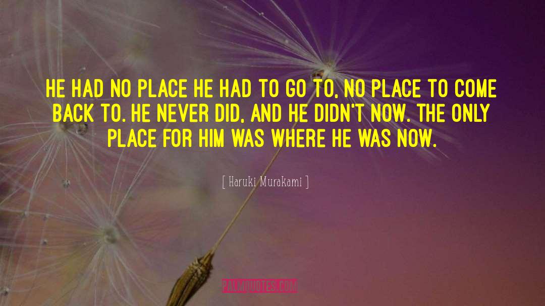 Manthos Place quotes by Haruki Murakami