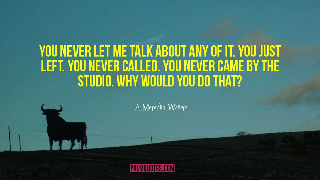 Mantovani Studio quotes by A Meredith Walters