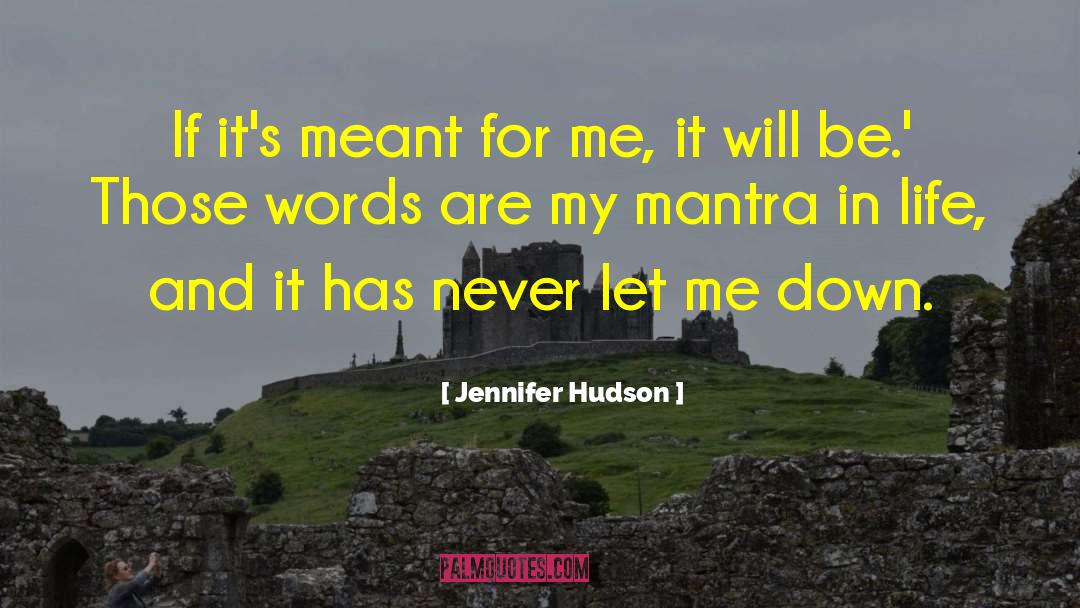 Mantras quotes by Jennifer Hudson