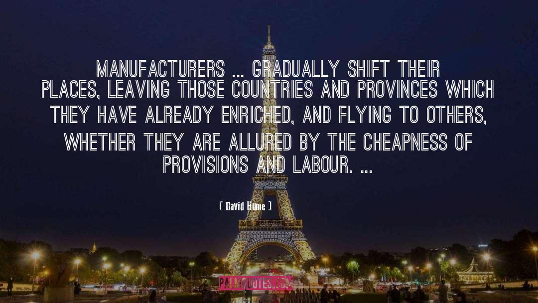 Manufacturers quotes by David Hume