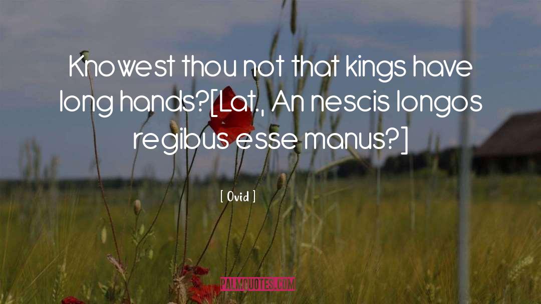 Manus Bane quotes by Ovid