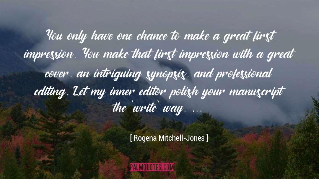 Manuscript quotes by Rogena Mitchell-Jones