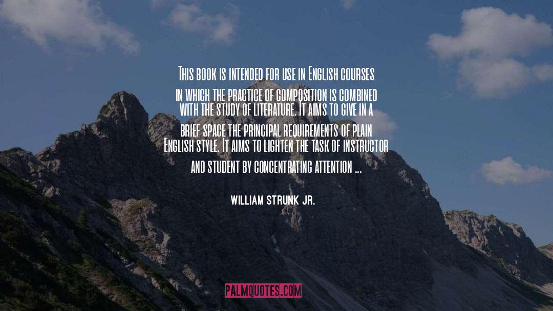 Manuscript quotes by William Strunk Jr.