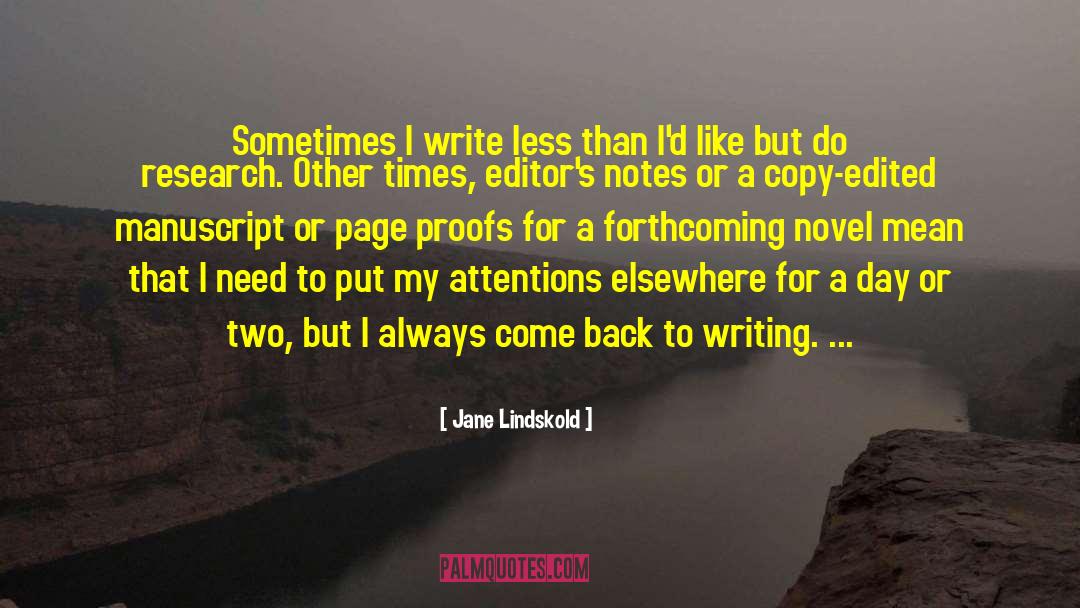 Manuscript quotes by Jane Lindskold