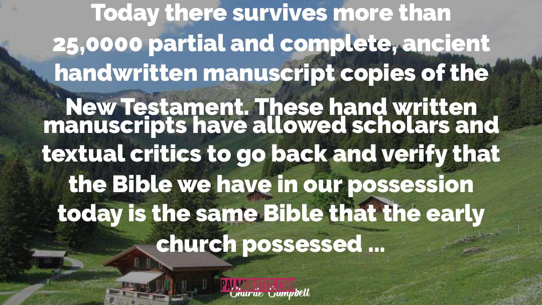 Manuscripts quotes by Charlie Campbell