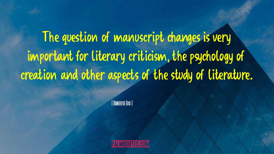 Manuscripts quotes by Umberto Eco