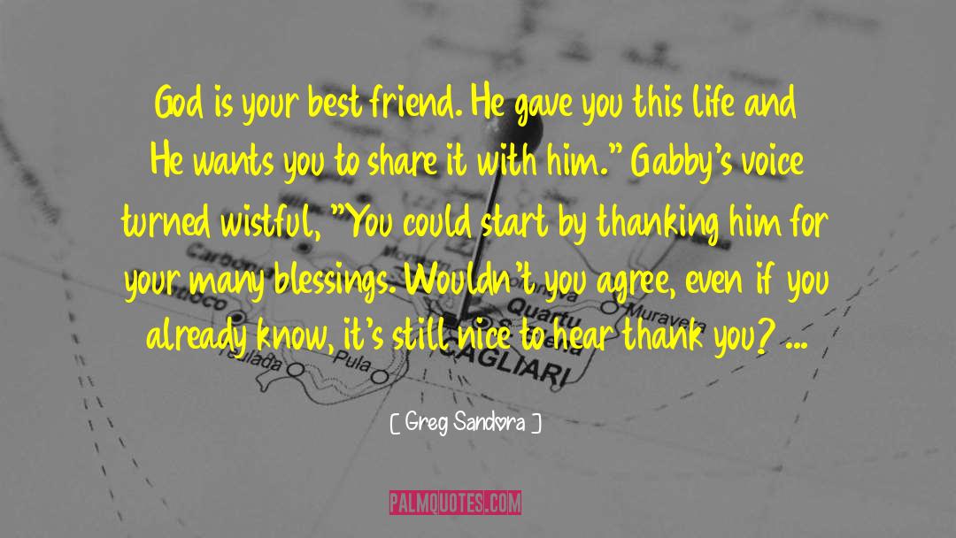 Many Blessings quotes by Greg Sandora