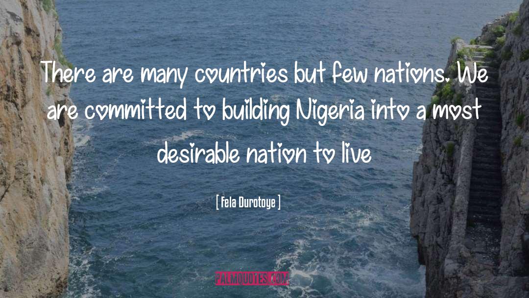 Many Countries quotes by Fela Durotoye