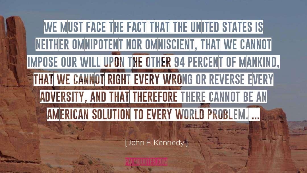 Many Faces quotes by John F. Kennedy