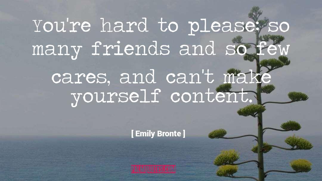 Many Friends quotes by Emily Bronte