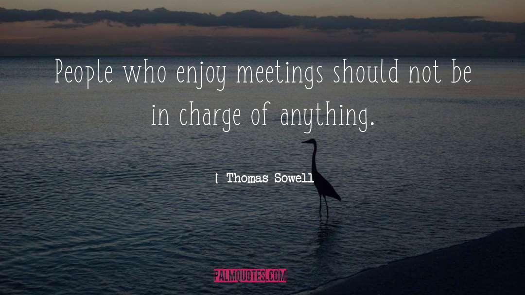 Many Meetings quotes by Thomas Sowell