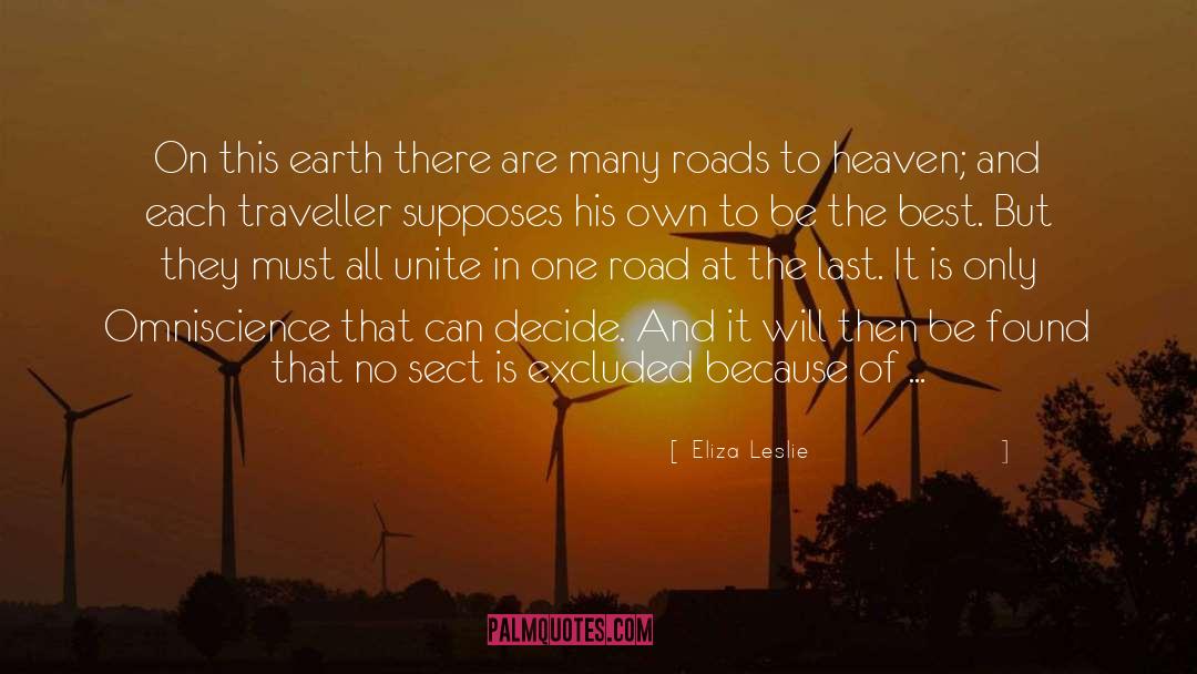 Many Roads quotes by Eliza Leslie