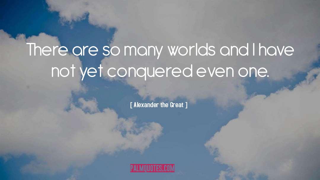 Many Worlds quotes by Alexander The Great