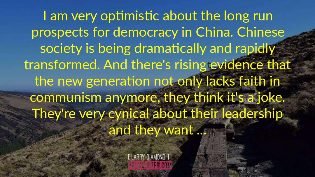 Maosit China quotes by Larry Diamond