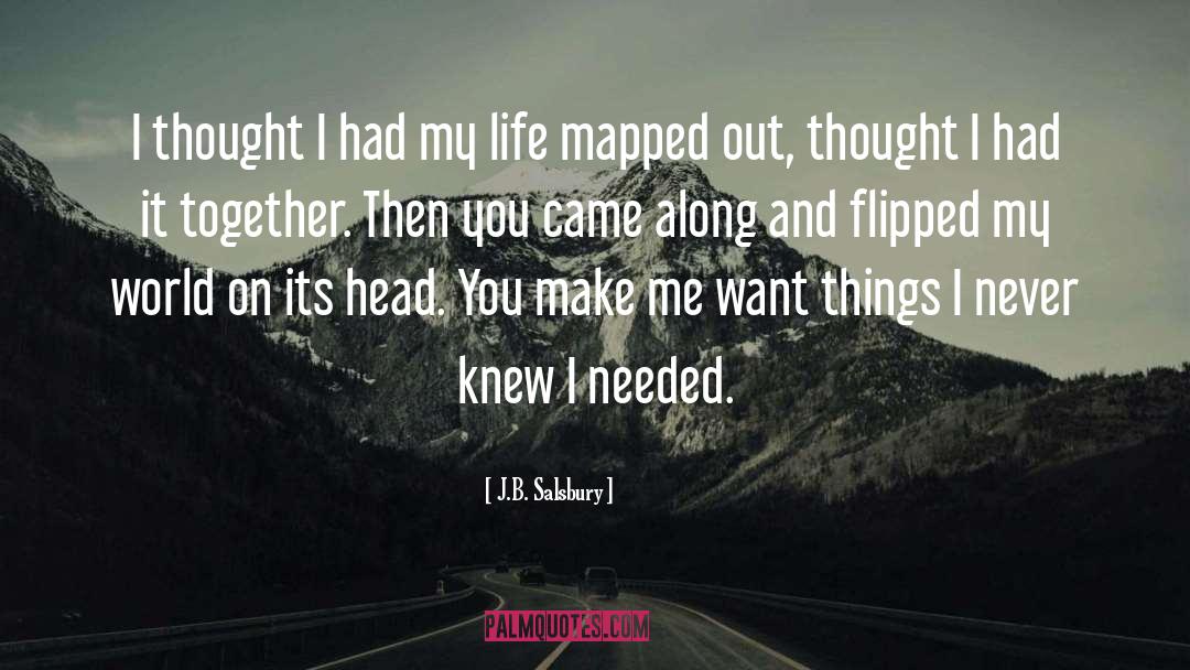 Mapped quotes by J.B. Salsbury