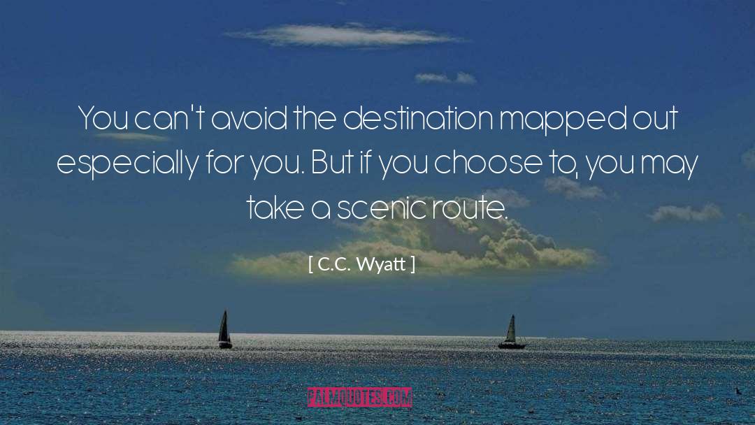 Mapped quotes by C.C. Wyatt