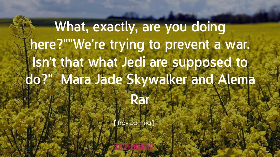 Mara Jade quotes by Troy Denning