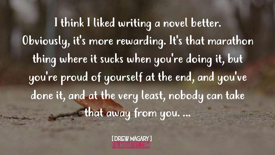 Marathon quotes by Drew Magary