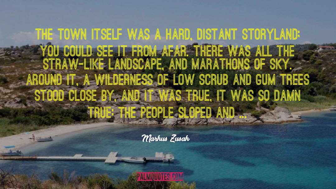 Marathons quotes by Markus Zusak