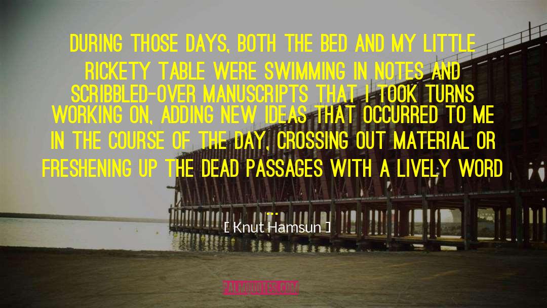 Marauded In A Sentence quotes by Knut Hamsun