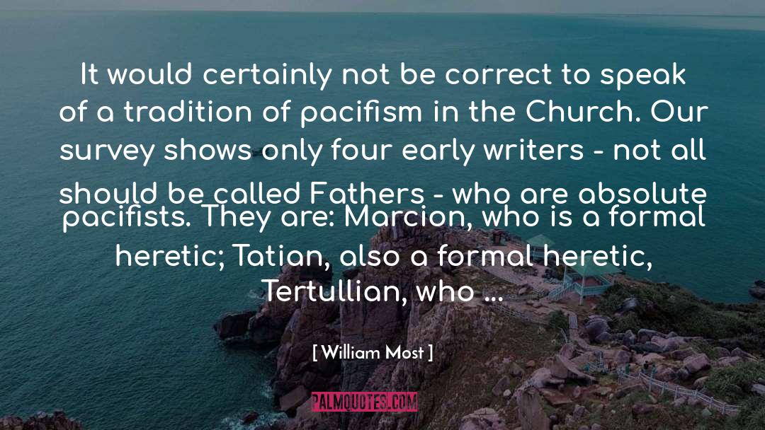 Marcion quotes by William Most