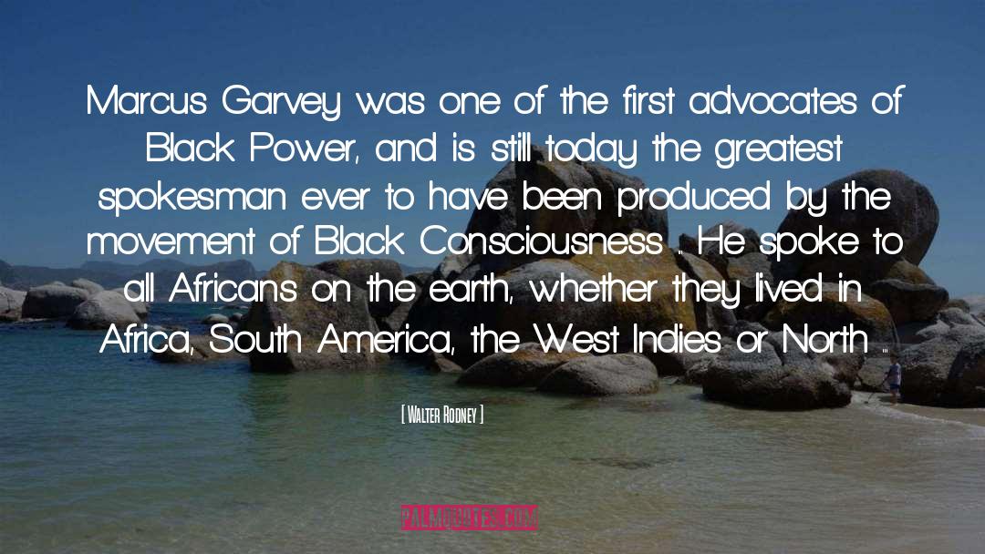 Marcus Garvey quotes by Walter Rodney
