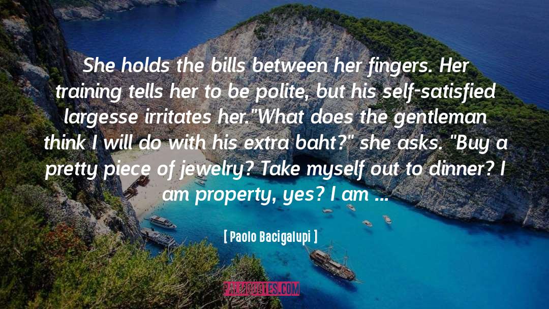 Margoshes Jewelry quotes by Paolo Bacigalupi