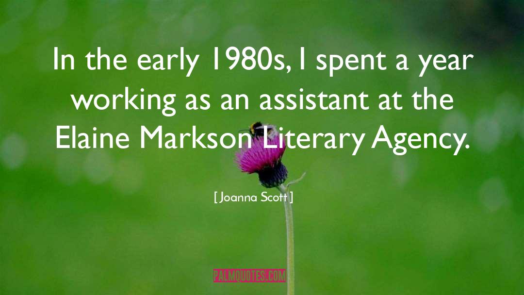 Marianne Strong Literary Agency quotes by Joanna Scott